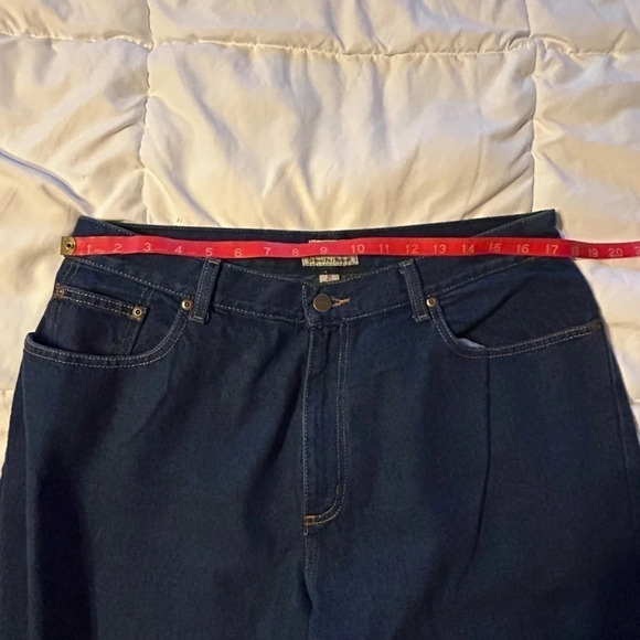 LL BEAN double L ultra high rise tapered leg petite 18 jeans - Picture 3 of 9